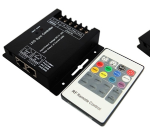 Programmable RGB RF Sync Multiple Controllers Via Cat 5 Cable